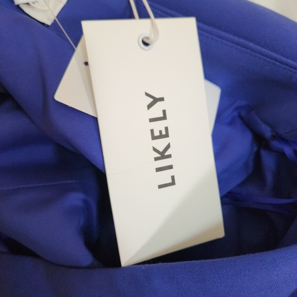 NWT Likely Vibrant Blue One-Shoulder Cassidy Dress 2 - Picture 7 of 8